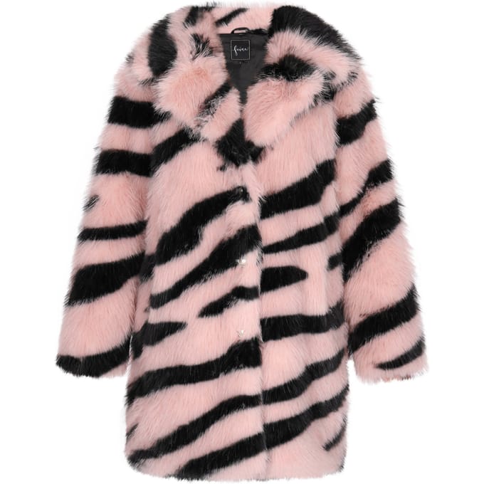 Faina jas Dames roze zwart