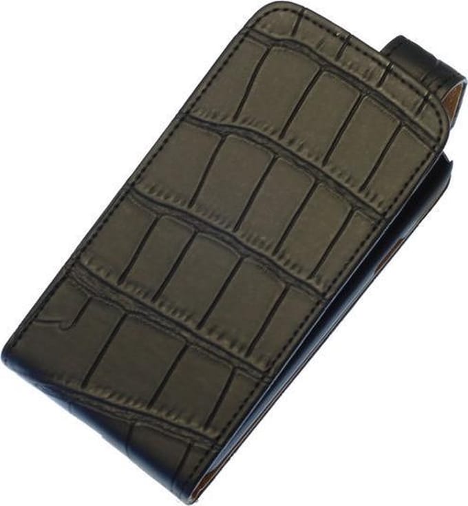 Classic Zwart Samsung Galaxy S4 Flip Case Hoesje