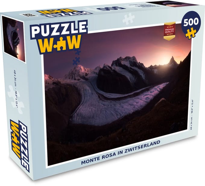 Puzzel Monte Rosa in Zwitserland - Legpuzzel - Puzzel 500 stukjes