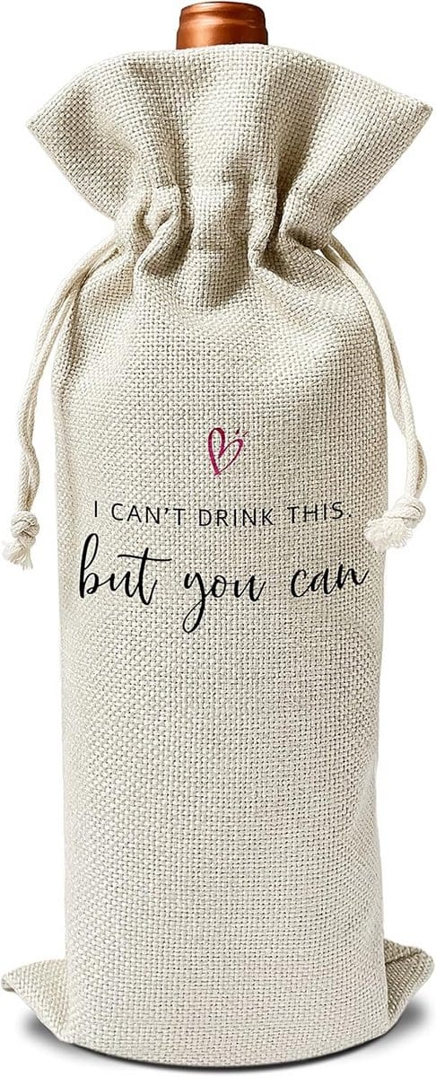 Herbruikbare Jute Zak voor Baby Aankondiging Cadeau