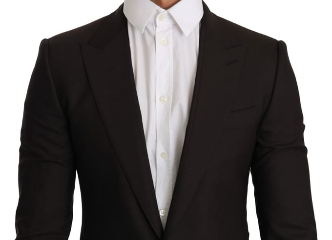 Dolce & Gabbana Heren Bruin Wollen SICILIA Jasje Jasje Blazer