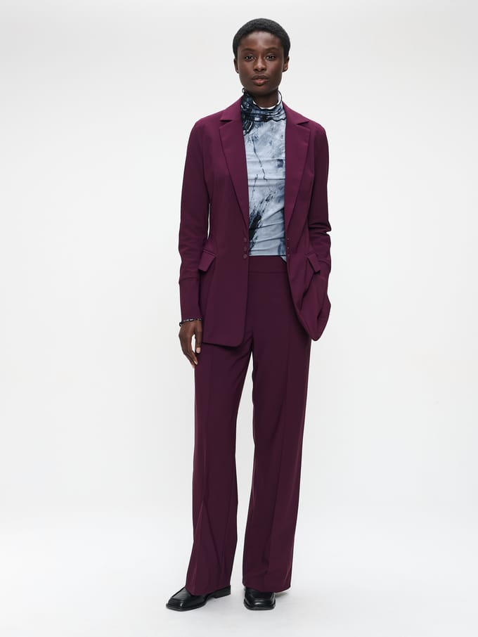 Viena blazer technical jersey | Cherry - Cherry / S