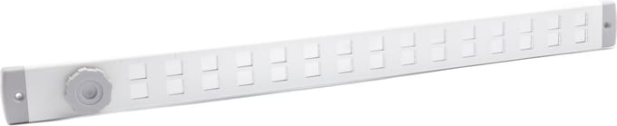 ALU schuifrooster Bold Line 500x40mm wit