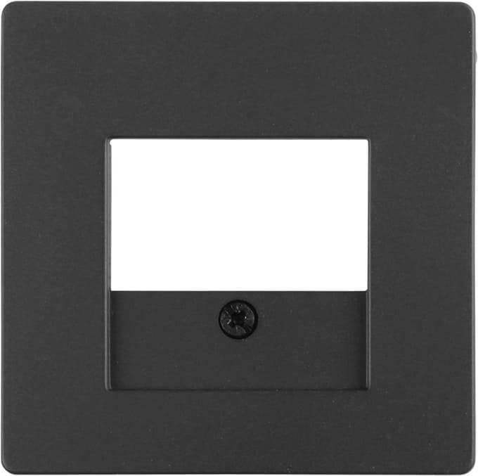 Berker Q1 afdekplaat - TAE/USB - RVS-kleur