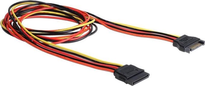 DeLOCK 1m SATA 1m SATA 15-pin SATA 15-pin Multi kleuren SATA-kabel