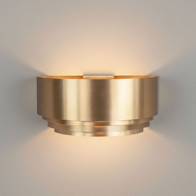 Wandlamp | 30 cm | Sofia/elena | E14 | messing | aluminium metaal | design moderne trendy decoratieve verlichting