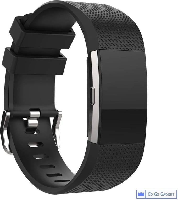 Horloge band | geschikt voor de Fitbit Charge 2 | siliconen sport armband| activity tracker | zwart | small