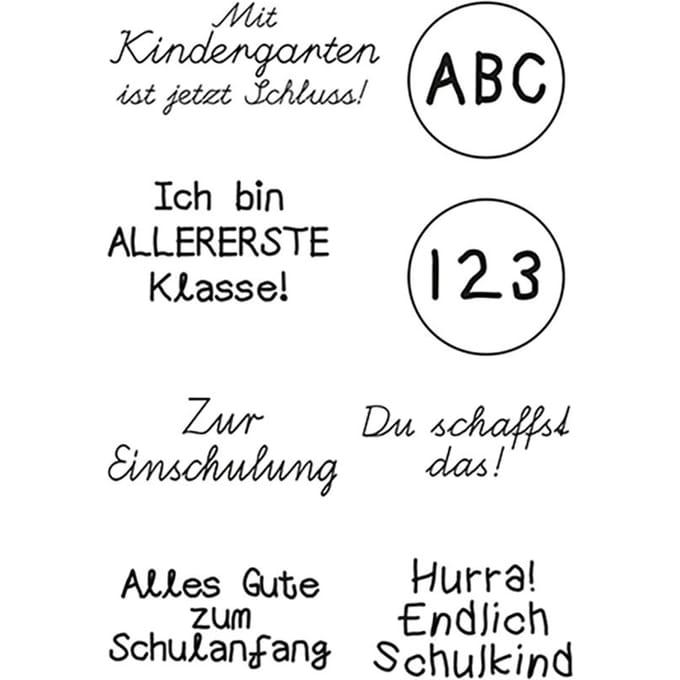 Clear Stamps "Einschulung"