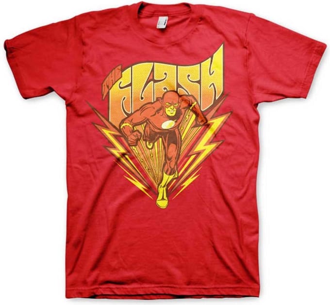 DC Comics The Flash Heren Tshirt -XL- Classic Rood
