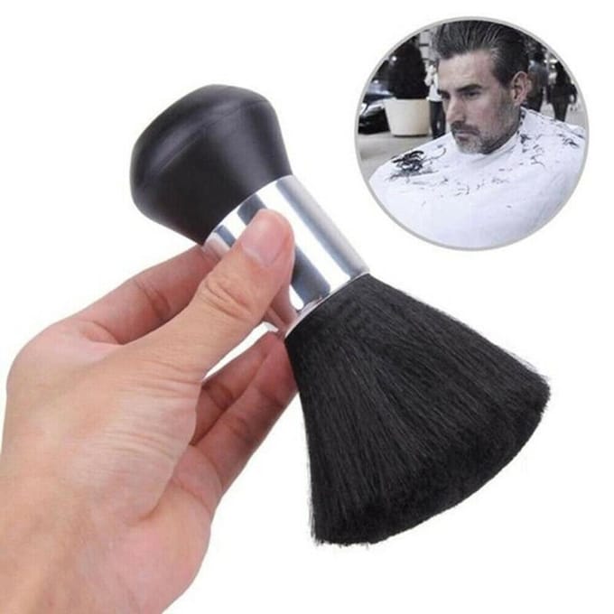 Kappersborstel Kappers Nekborstel voor kappers Salonkapper om haarknipsels te verwijderen gray