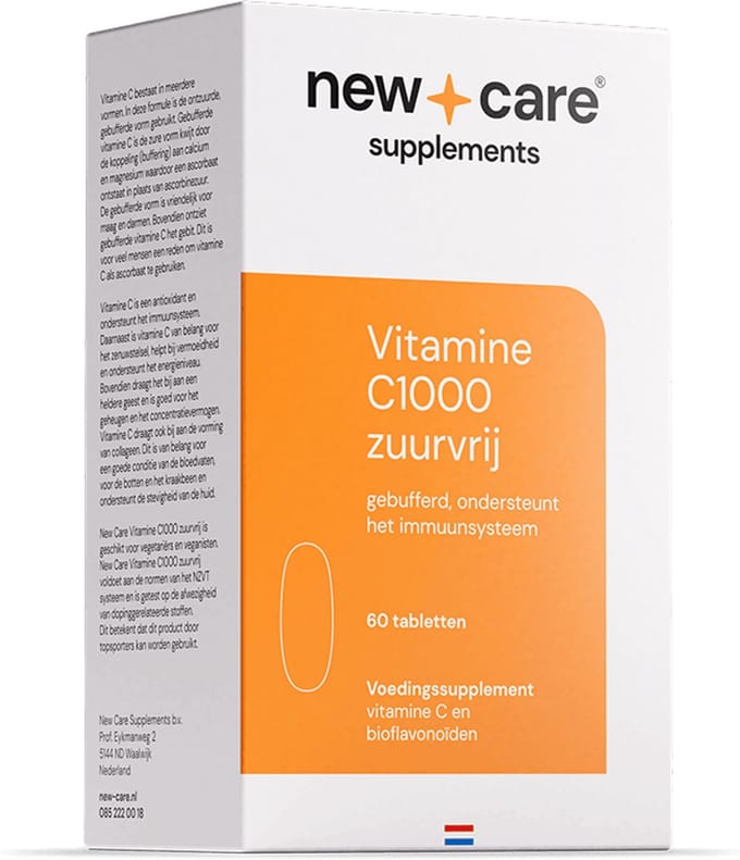 New Care Vitamine C1000 Zuurvrij - 60 Tabletten - Vitaminen - NZVT