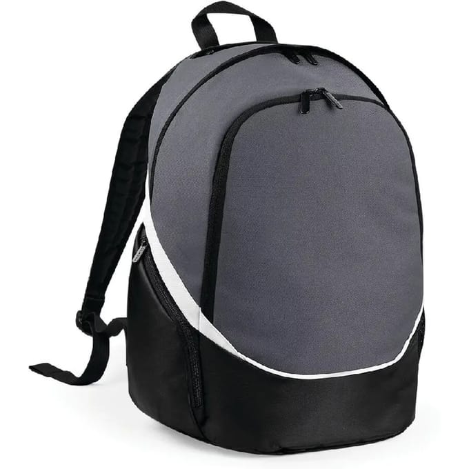 Quadra Pro Team Backpack QS255 Zwart Grijs Wit