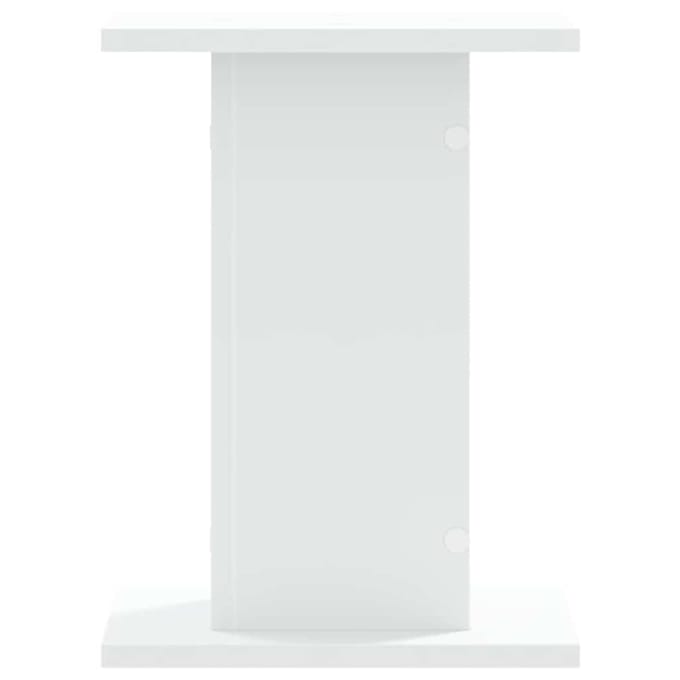 vidaXL - Speakerstandaards - 2 - st - 30x30x40 - cm - bewerkt - hout - wit