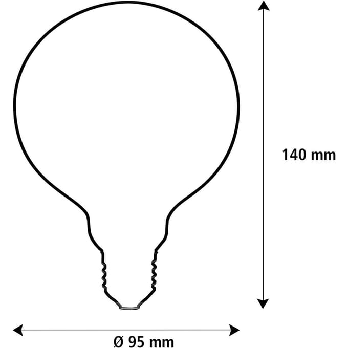 SEGULA LED Elegant Line E27 3W G95 2.200 K Gloeidraad dimbaar