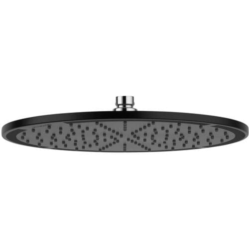 Kludi A-Qa - Hoofddouche 300, 1 jet, zwart mat/chroom 6433087-00