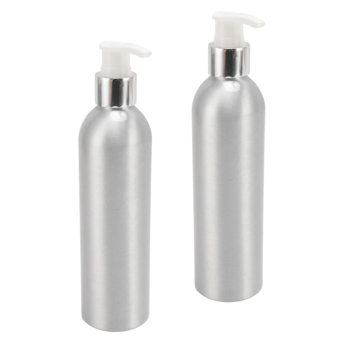 Aluminium Zeepdispenser Hittebestendig Herbruikbare Handlotion Fles Douche Schoteldispenser voor gray
