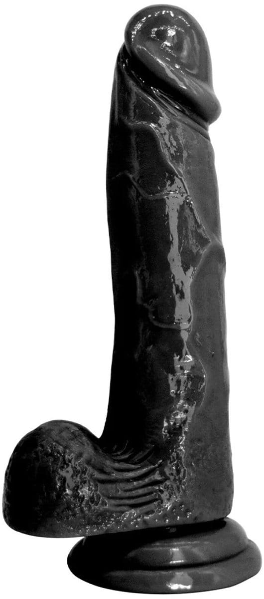 Bang It Real Dildo No. 8 Met Ballen Zwart