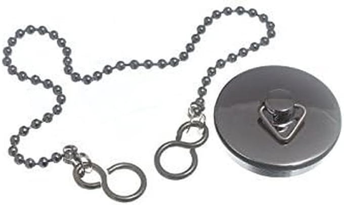Metalen Wastafelstop 38mm (1 1/2 inch) met 30 cm Ketting