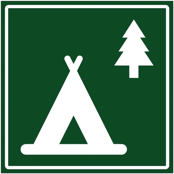Camping bord | gecoat dibond materiaal | 10 x 10 cm