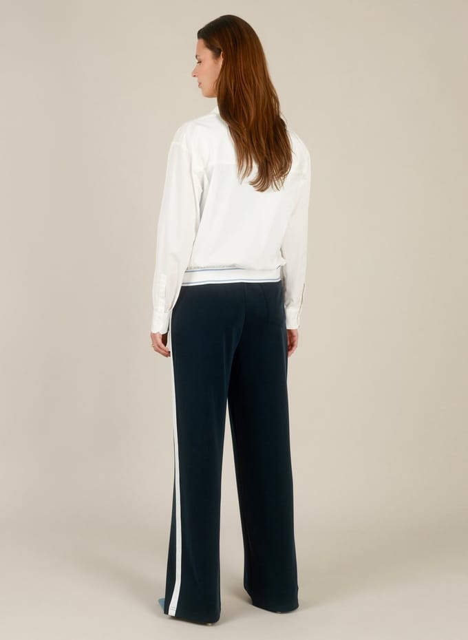 YEST Ilma Bottoms - Navy/Off White - maat 40