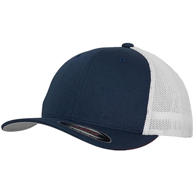 Flexfit Tweekleurige Mesh Trucker Cap (Marine)