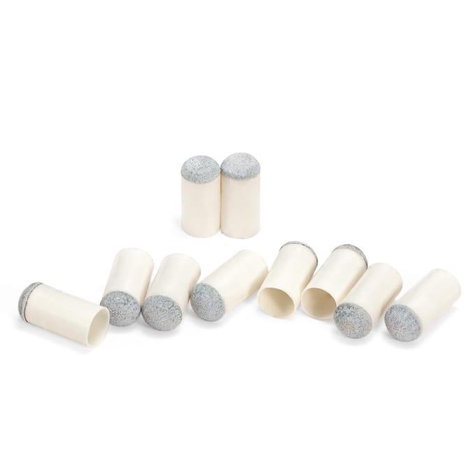 100 STUKS Slip-on Poolkeu Tips Biljartkeu Ferrules Biljartkeu Kop 9MM / 10MM / 11MM / 12MM / 13MM 13mm white