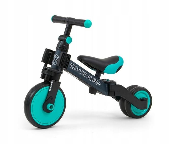 Milly Mally Optimus 3-in-1 - Loopfiets - Jongens en meisjes - Mintgroen