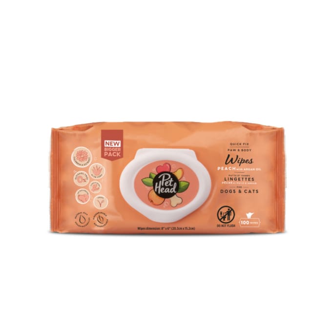Pet Head Quick Fix doekjes - 100 stuks