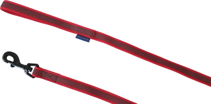 ANIMAL BOULEVARD Grip Hondenlijn - Nylon-Rubber - Rood - Breedte: 2 cm - Lengte: 180 cm