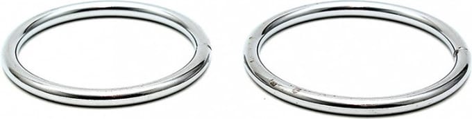 Bondage Play stalen cockring set - 50+55 mm