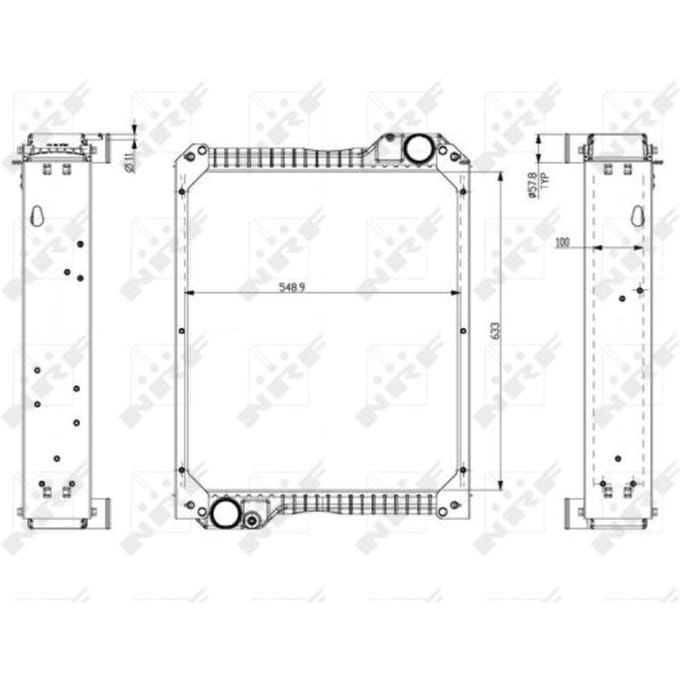 Radiator, motorkoeling NRF 54075