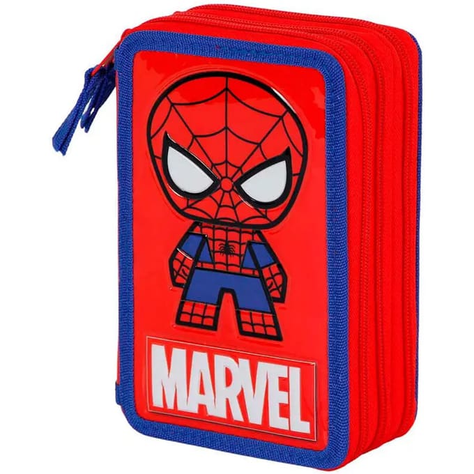 Karactermania Marvel Spiderman Glide Filled Triple Etui Rood Man