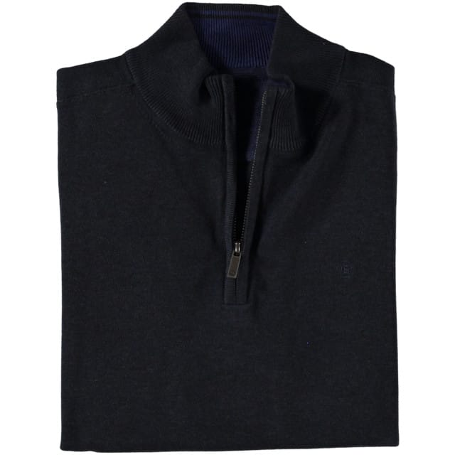 Fellows United - Half zip trui - Mannen - XL - Dark Navy - Katoen - 99.1104
