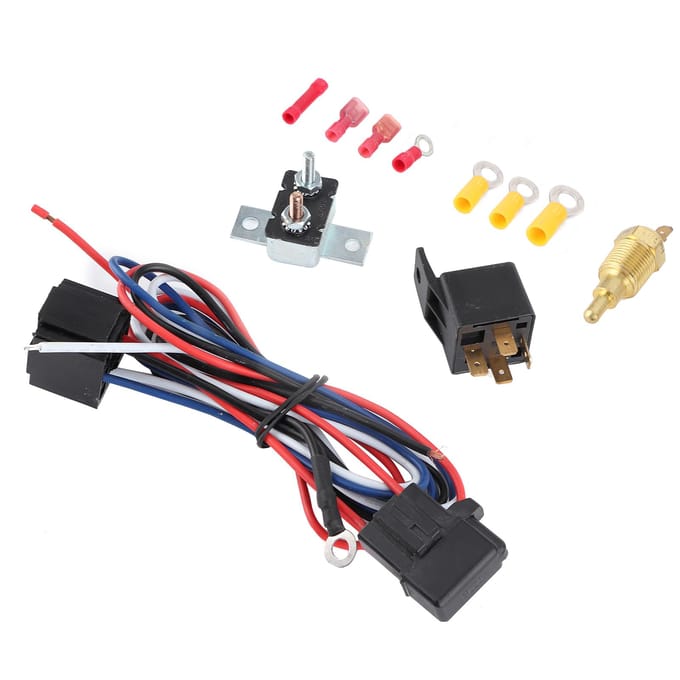 Radiator Koelventilator Relais Kit Thermostaat Temperatuurschakelaar Auto Montage Accessoire