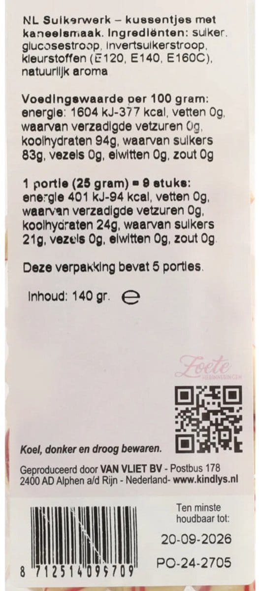Kindly's Kaneelkussentjes - 140 gr