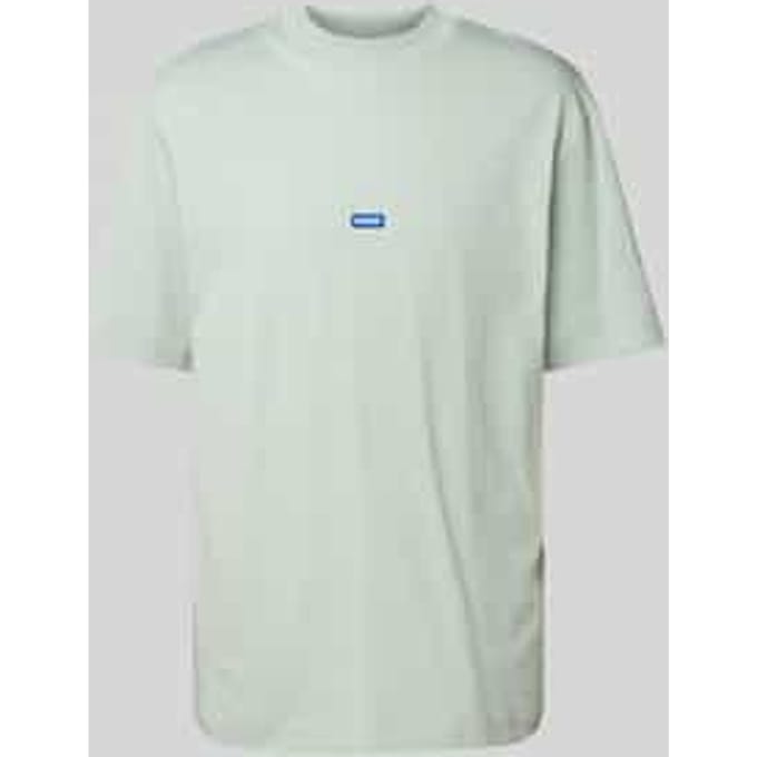 T-shirt met labelpatch, model 'Nieros'