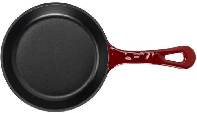 Lava Koekenpan - 16 cm - 0.39 liter - Gietijzer - Rood