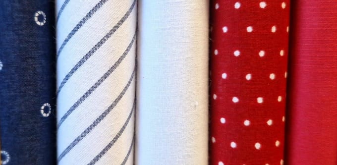 Zakdoeken rood dessin 5 pack