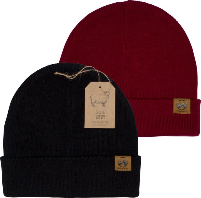 MowMow 2-pack Muts Merino - Beanie - Heren - Dames