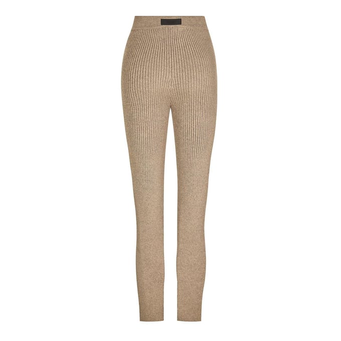 Essentials Dames/Dames Geribde Legging (Heide Grijs)