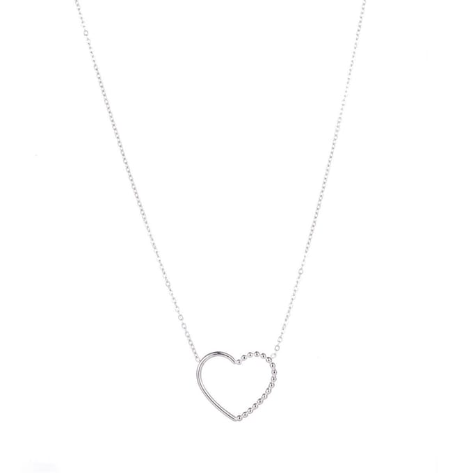 Go Dutch Label Collier groot open hart Zilver