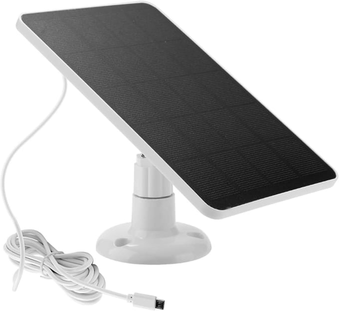 Zonnepaneel - Solar Charger - Camera Opladen - Efficiënte Energie - 175x150mm - Wit