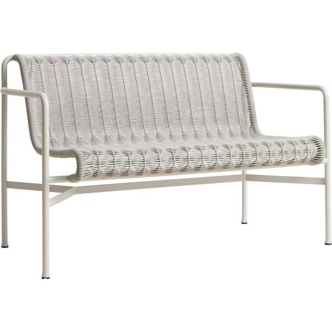 HAY Palissade Cord Dining Bench - sky grey