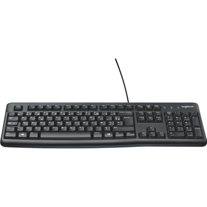 Logitech MK120 PC - FR - Keyboard and mouse set - Frans - Zwart