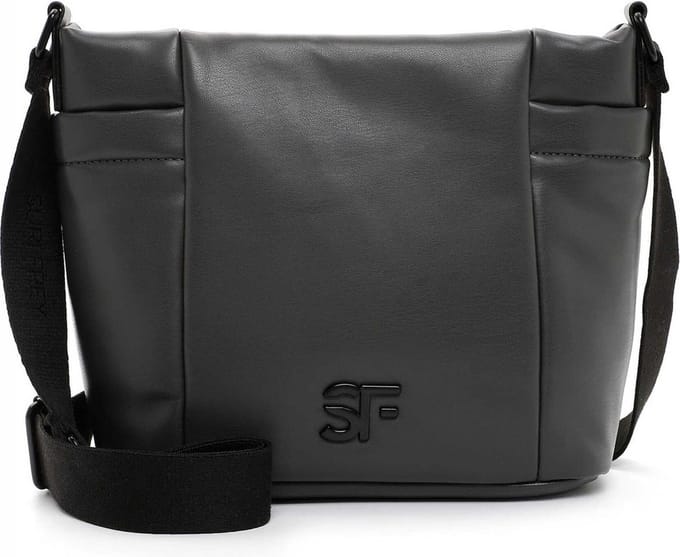 SURI FREY Schoudertas Baggy Handbag With Zipper Darkgrey Antraciet