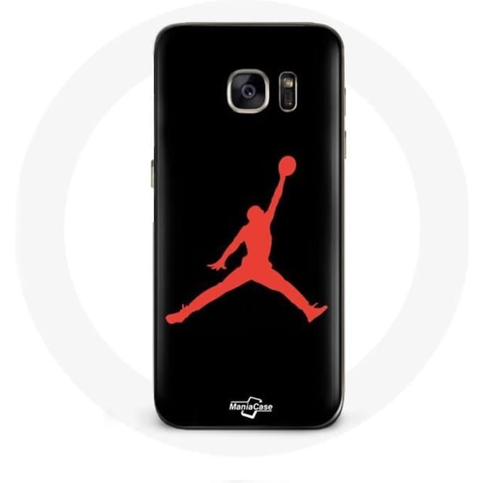Coque pour Samsung Galaxy S7 Edge Air Jordan Logo Rouge