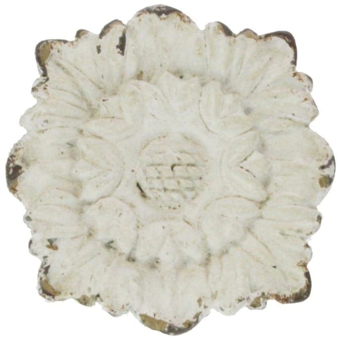 Deurknop Bloem – Wit – Ø4×6 cm – Elegant & Decoratief