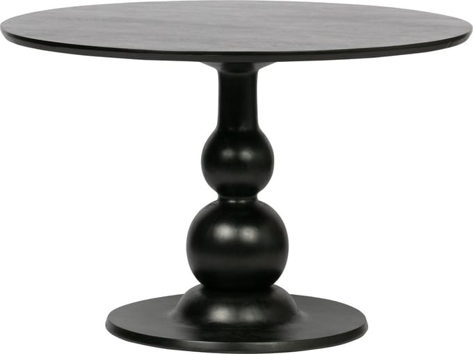 WOOOD Blanco eettafel - Mangohout - Zwart - 75x120x120
