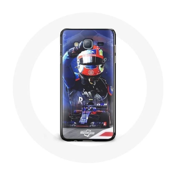 Case voor Samsung galaxy J5 2016 Formule 1 Pierre Gasly F1 coureur Rood Blauw