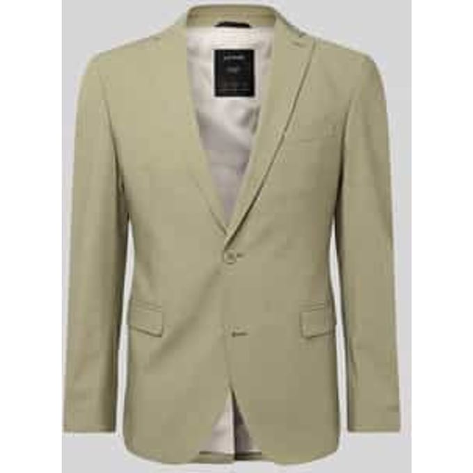Slim fit colbert van gem6eleerde stretch